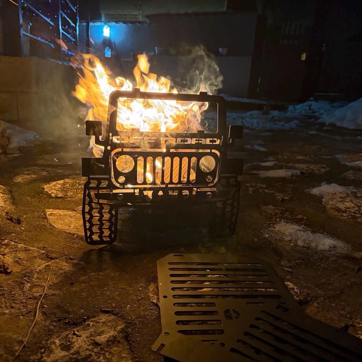 النار المشتعلة